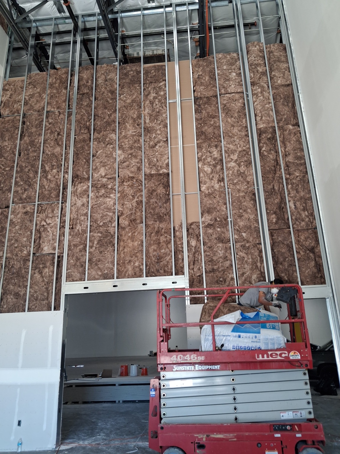 Commercial framing and insulation